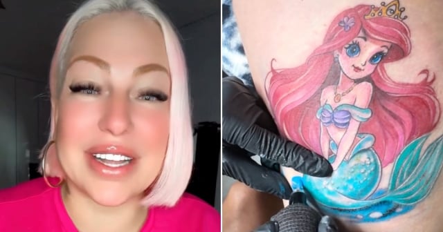 La Diosa se tatúa a La Sirenita Ariel: Así reaccionaron sus seguidores