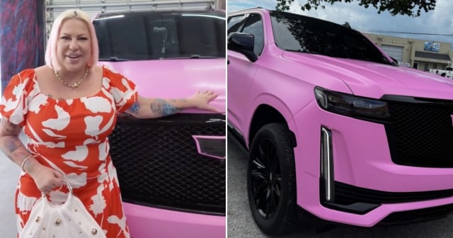 La Diosa "retoca" su Cadillac: Ahora es "rosado pink como si fuera una muñequita"