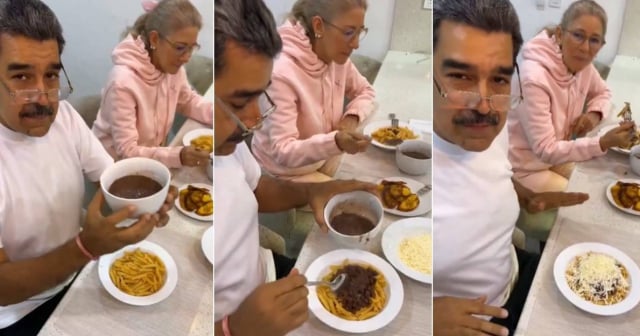 Frijoles con pasta y queso: Nicolás Maduro viral con "delito culinario" en internet