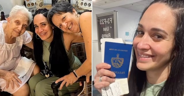 Actriz Lily Bergues regresa a Cuba de visita y sorprende a su familia