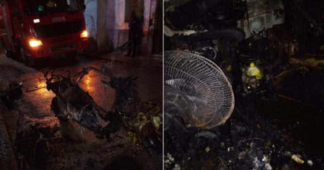 Muere una persona en incendio provocado por moto eléctrica en La Habana Vieja