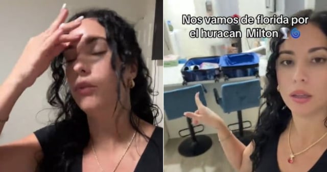 Cubana narra su angustiosa evacuación por el huracán Milton: "Dios nos proteja"