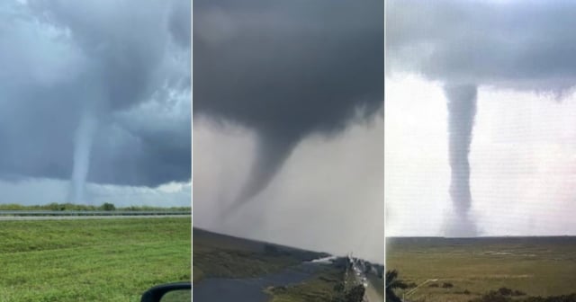 Al menos 19 tornados arrasaron zonas del centro y del sur de Florida antes de que Milton tocara tierra