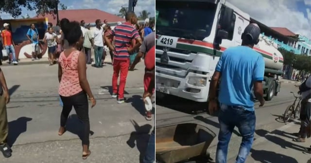 Conductor de pipa de CUPET se da a la fuga tras casi causar un accidente en Santiago de Cuba