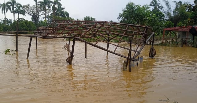 Grandes crecidas de ríos en Baracoa por intensas lluvias de huracán Oscar