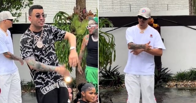 ¿Nueva colaboración juntos? Viral video de Tekashi 6ix9ine, Lenier y Bebeshito grabando clip musical