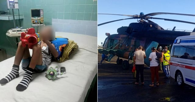 Evoluciona favorablemente niño rescatado en helicóptero en Baracoa tras paso de huracán Oscar