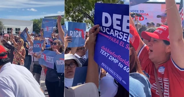 Simpatizantes de candidatos al Senado por Florida se enfrentan en centro de votación en Miami