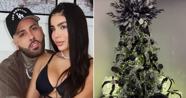 Esposa de Nicky Jam enseña espectacular árbol de Navidad de su casa para las fiestas de este año