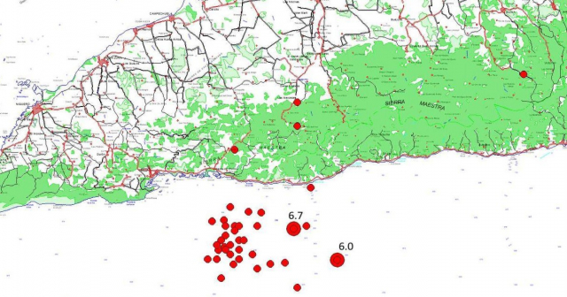 Registran 495 réplicas del terremoto en Cuba, más de 20 perceptibles en Granma