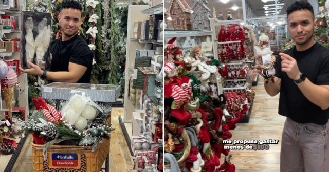 Cubano comparte su compra de "decoración navideña de bajo presupuesto en HomeGoods"