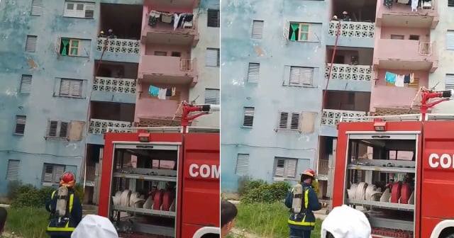 Sofocan incendio en edificio de apartamentos en Sancti Spíritus