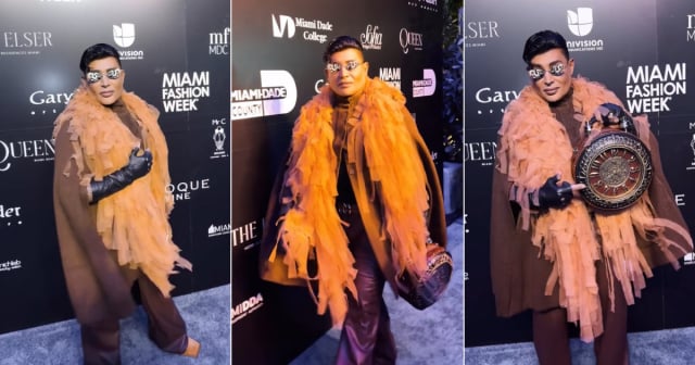 ¡Todo un espectáculo! Así fue la entrada de Eduardo Antonio al Miami Fashion Week