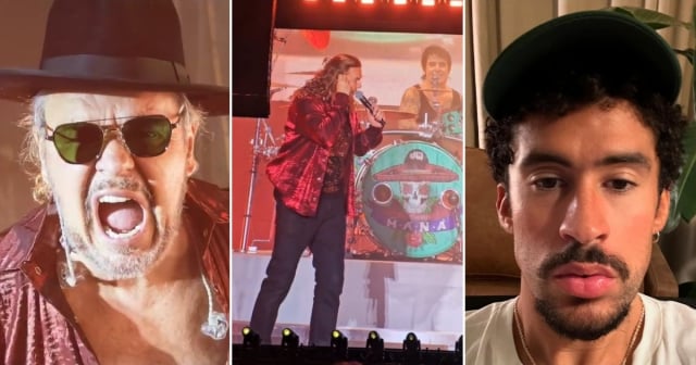 Cantante de Maná le tira a Bad Bunny y al reguetón en pleno concierto: "Aquí sí se hacen letras"