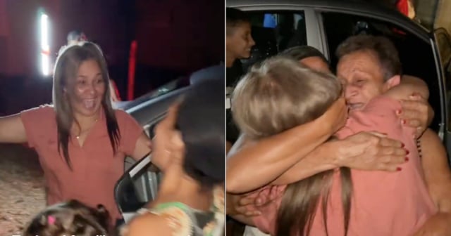 Cubana regresa de sorpresa a la isla con su hija y se reencuentra con su familia: "No sabían que mi mamá iba conmigo"