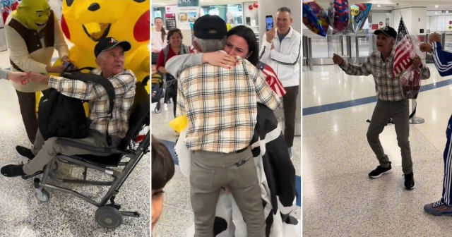 ¡Para reír y llorar! Familia sorprende a tío recién llegado de Cuba con el recibimiento más original en Estados Unidos