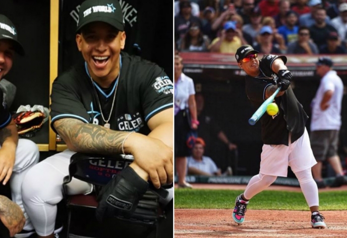 Daddy Yankee & Anuel AA At MLBâ€™s Celebrity Softball Game: See The Photos