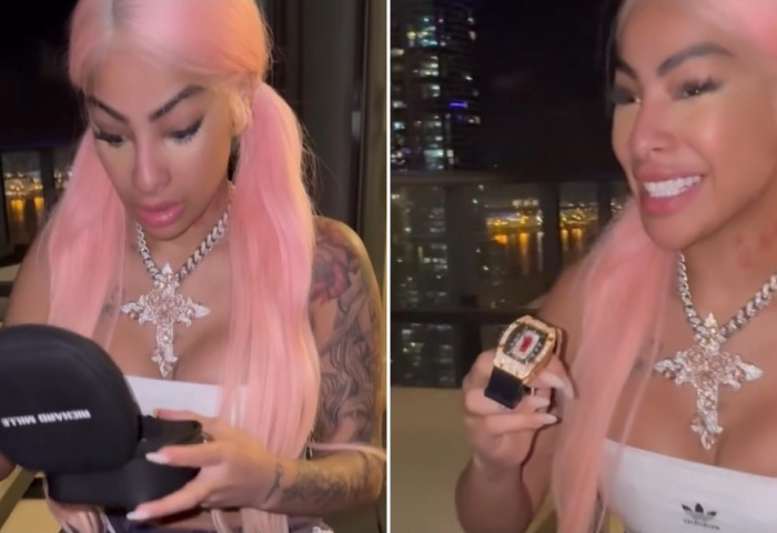 Yailin is accused of showing a fake watch, and social media reacts: "Her  sponsorship from Tekashi 6ix9ine is over."