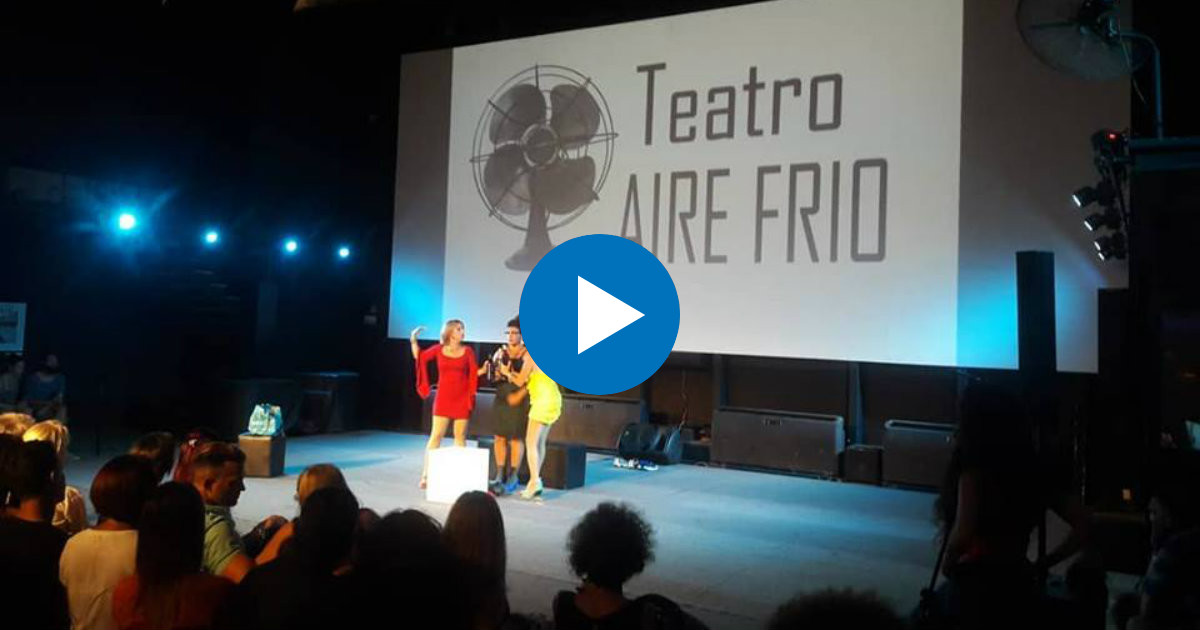 Teatro Aire frío, en una actuación en agosto pasado. © FAC / Facebook.