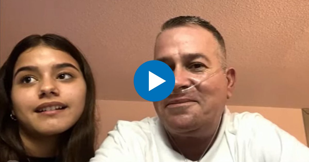 Carlos Amador y su hija Nicole © Captura de vídeo