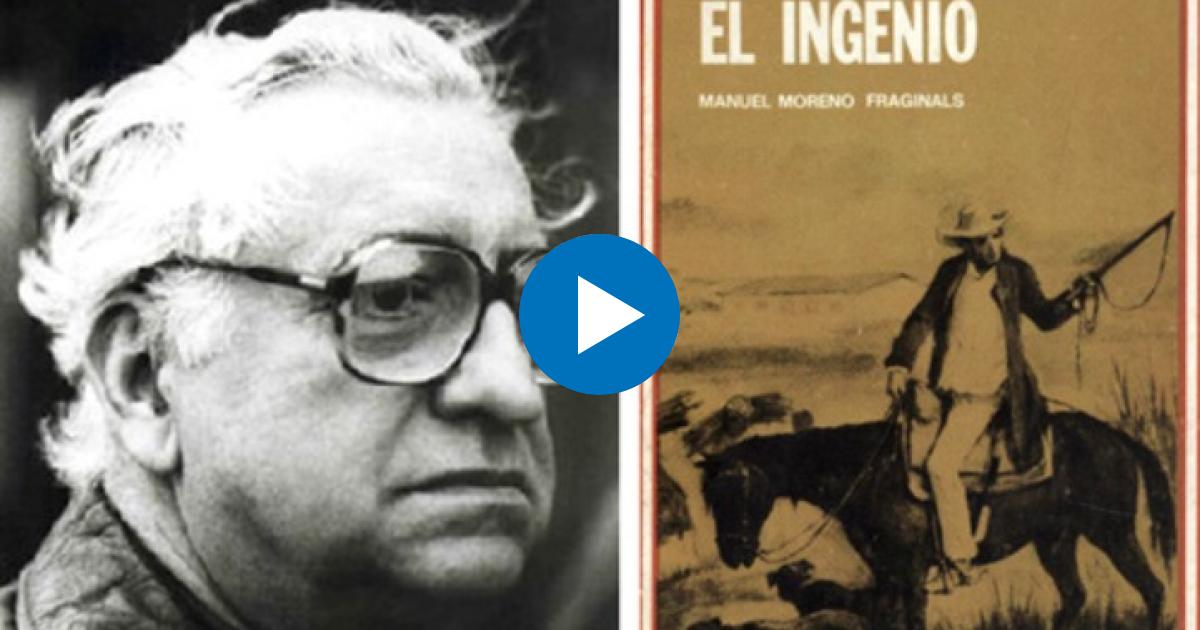 Manuel Moreno Fraginals y la portada de "El Ingenio" © Trabajadores