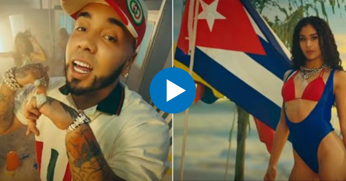 La bandera cubana también protagonista de Reguetonera de Anuel AA © Youtube / Anuel AA