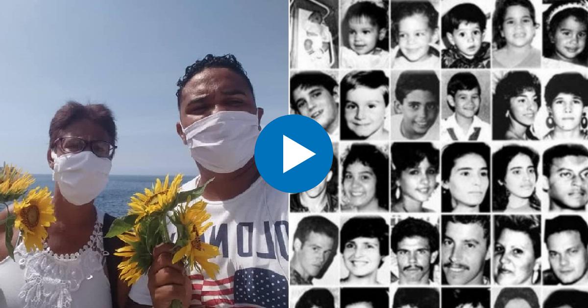 Cubanos rinden tributo a víctimas del Remolcador 13 de marzo © Facebook / Esteban Rodríguez
