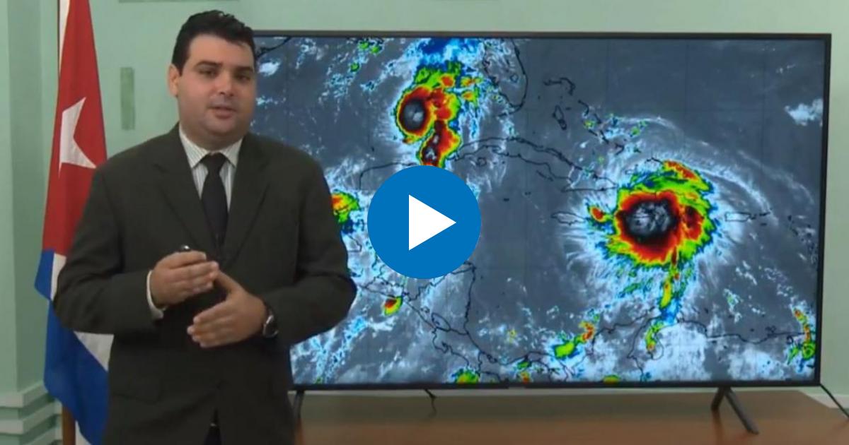 Transmisión televisiva en Cuba por la tormenta tropical Laura © Captura de video de Facebook de CMKX Radio Bayamo