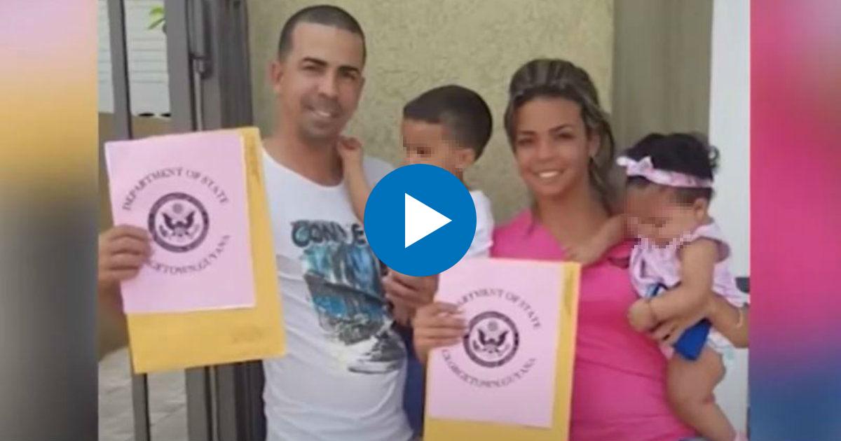 La familia cubana cuya emigración legal a EE.UU. peligra © YouTube/screenshot-Telemundo51