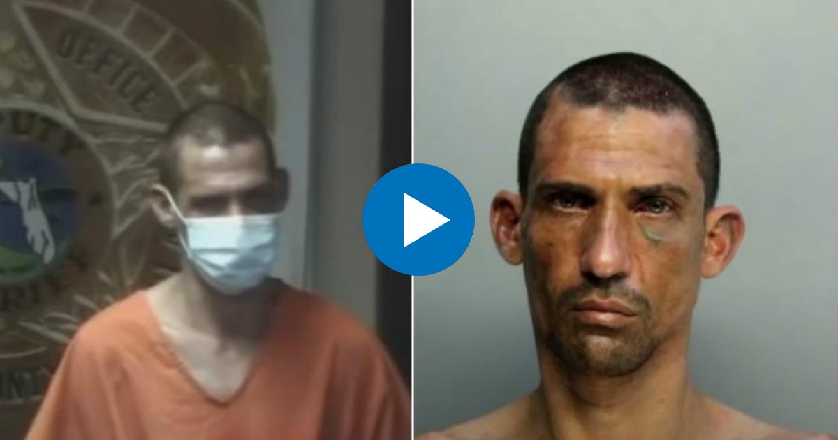 Cubano acusado e agredir a otro © Captura de video / AmericaTeve