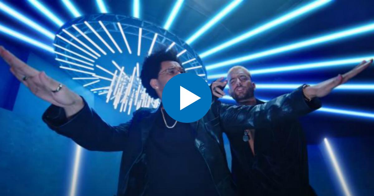Maluma y The Weeknd en el videoclip de "Hawái Remix" © Youtube / Maluma