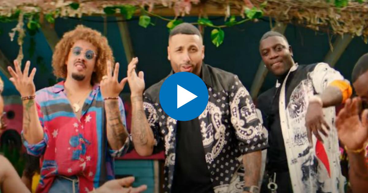 Nicky Jam, Akon y Maffio en el videoclip de "Uchi Wala" © Youtube / Maffio