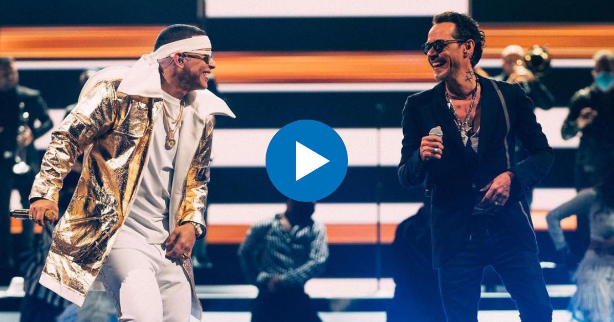 Daddy Yankee y Marc Anthony en los Premios Lo Nuestro 2021 © Instagram / Daddy Yankee