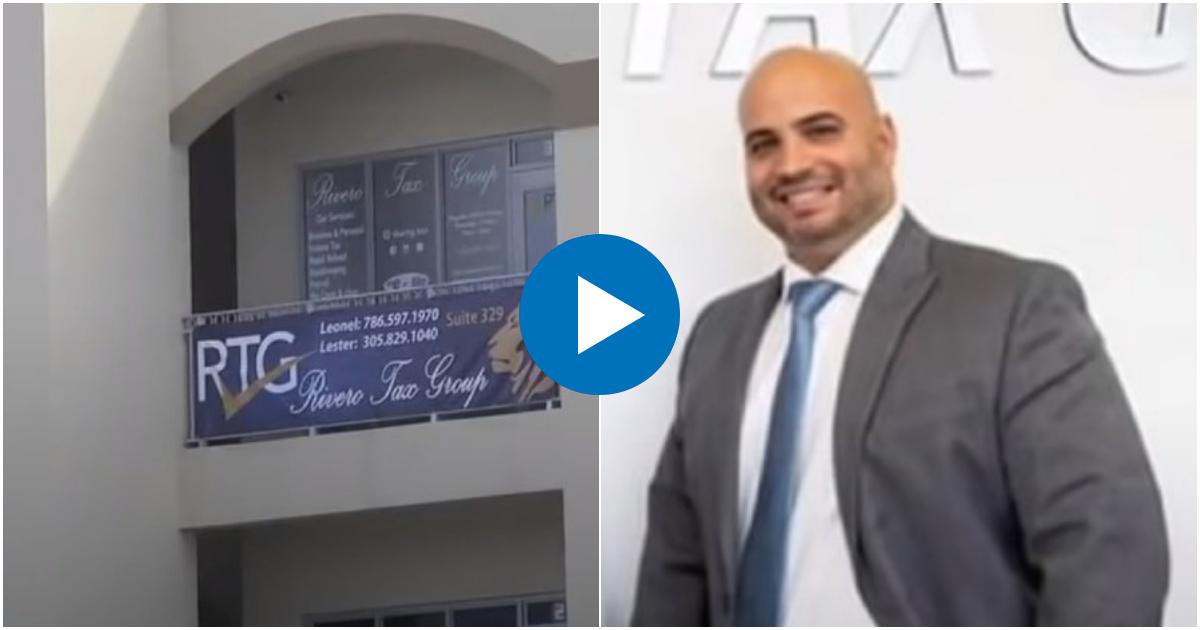 Leonel Rivero, propietario de la compañía Rivero Tax Group © Captura de video