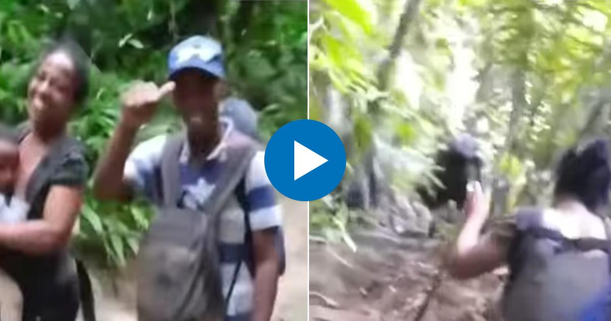 Cubanos en la selva © Captura de video / Facebook Facundo Vivir del Cuento