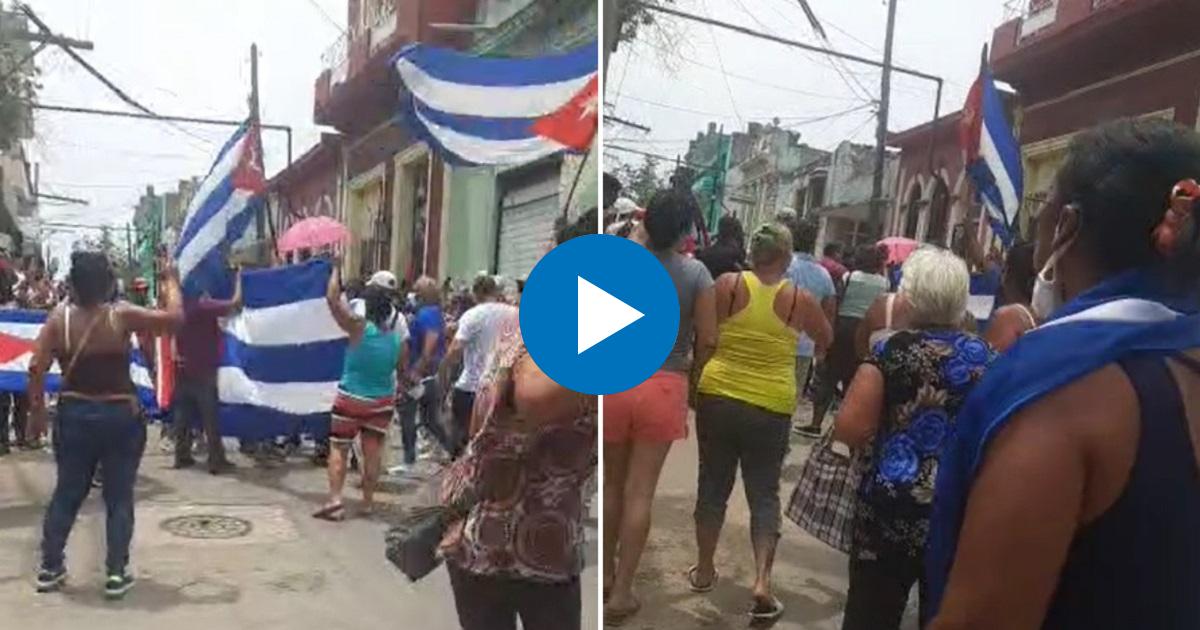 Protesta en Regla, La Habana. © Facebook / Elizabeth Marcos