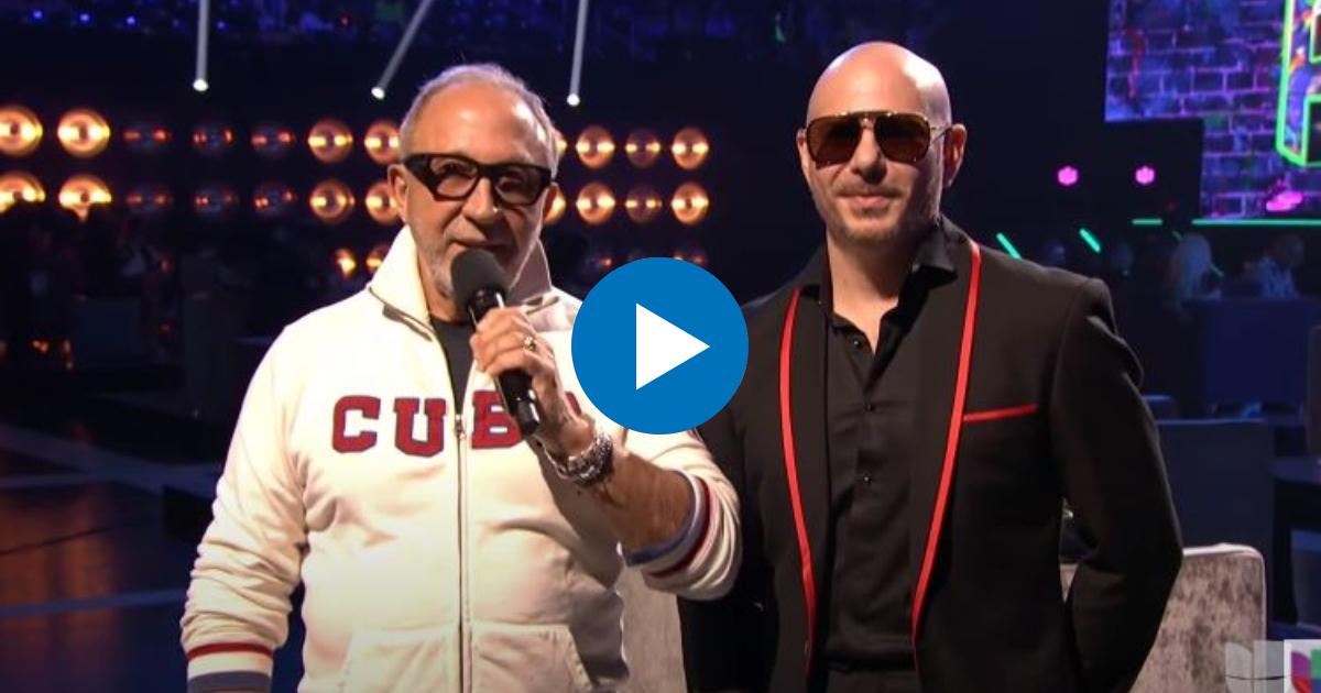 Emilio Estefan y Pitbull hacen un llamado de libertad para Cuba © Youtube / Univision