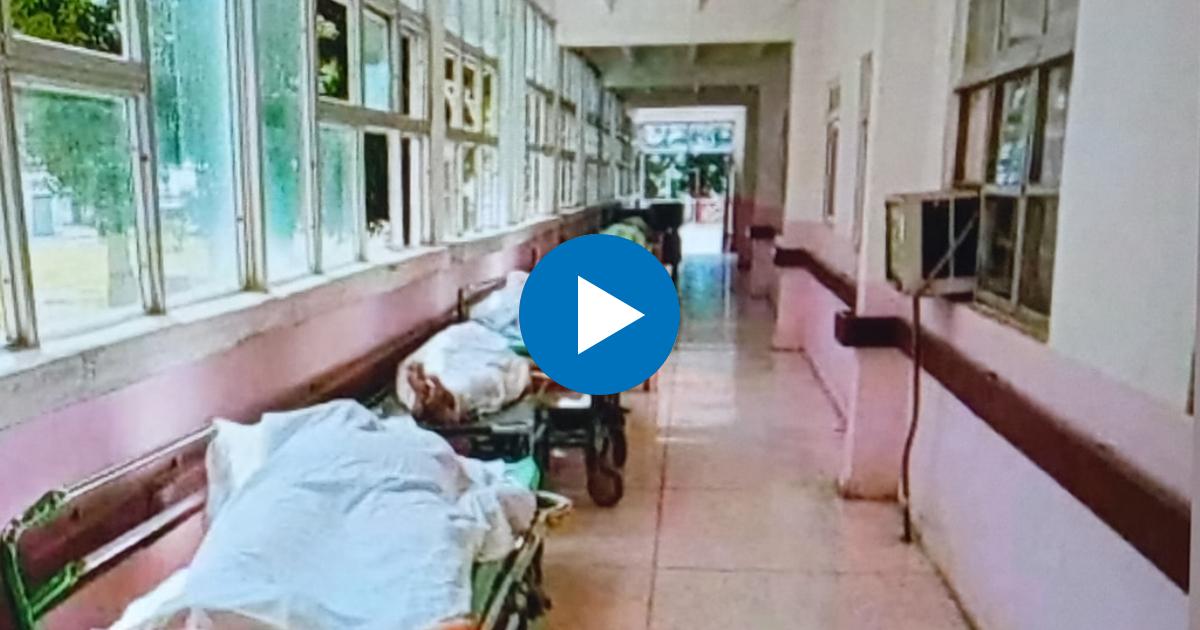 Pasillo de la morgue del hospital de Manzanillo © Cubanet