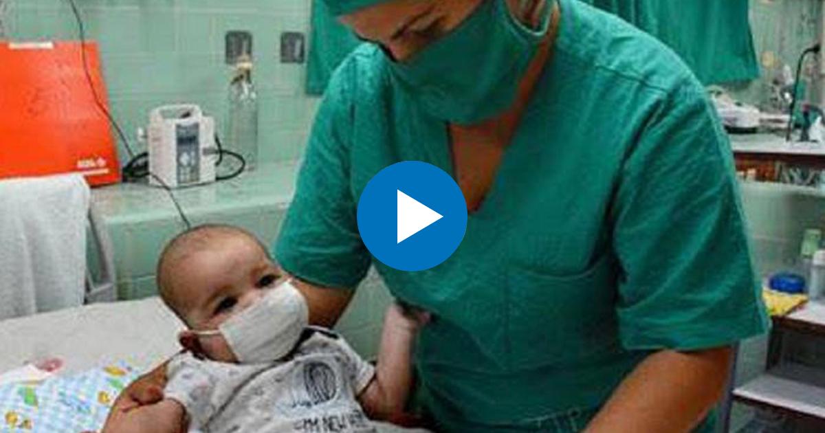 Bebés con coronavirus en Cuba (imagen de referencia) © Captura de video / TVC