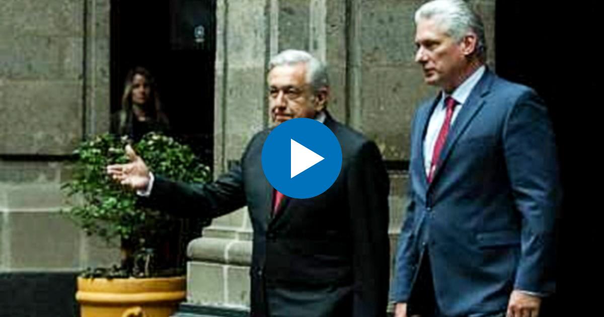 López Obrador y Díaz-Canel durante su visita México en 2019 © Cuartoscuro / Vanguardia