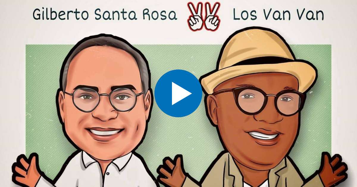 Avatar de Gilberto Santa Rosa y del cantante de Los Van Van conocido como "Robertón" © Facebook/ Los Van Van