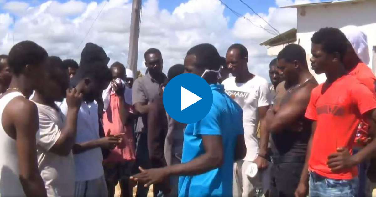 Migrantes haitianos en Cuba © Captura de video de Facebook de Miguel Noticias