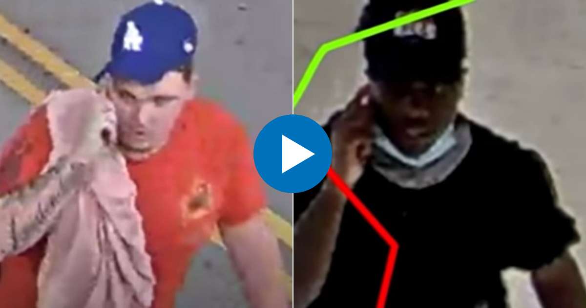 Los dos sospechosos que busca la policía © Collage Youtube/screenshot-America Tevé