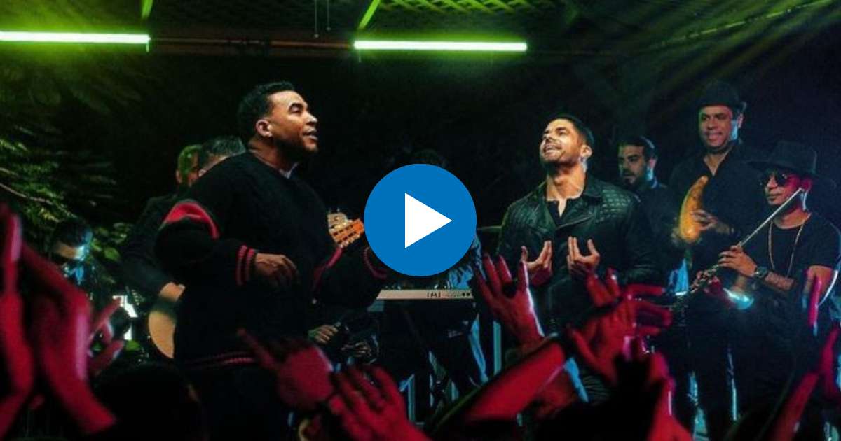 Don Omar y Jerry Rivera en "Tú no bailas más que yo" © Captura YouTube / @sugarcream.music