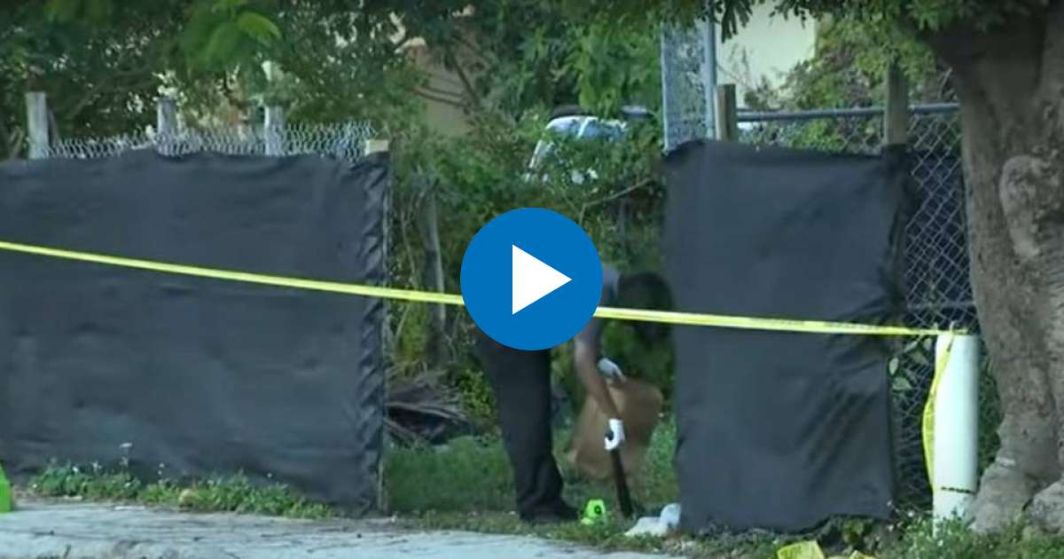 Escena del crimen © Captura de imagen en CBS Miami