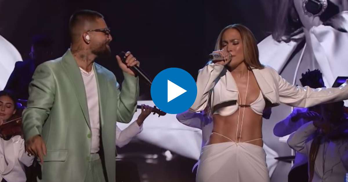 Jennifer Lopez y Maluma en el Fallon Tonight © Youtube / The Tonight Show Starring Jimmy Fallon
