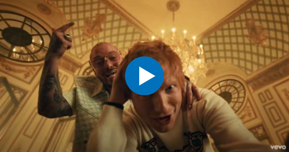 J Balvin y Ed Sheeran en el videoclip de "Sigue" © Youtube / J Balvin