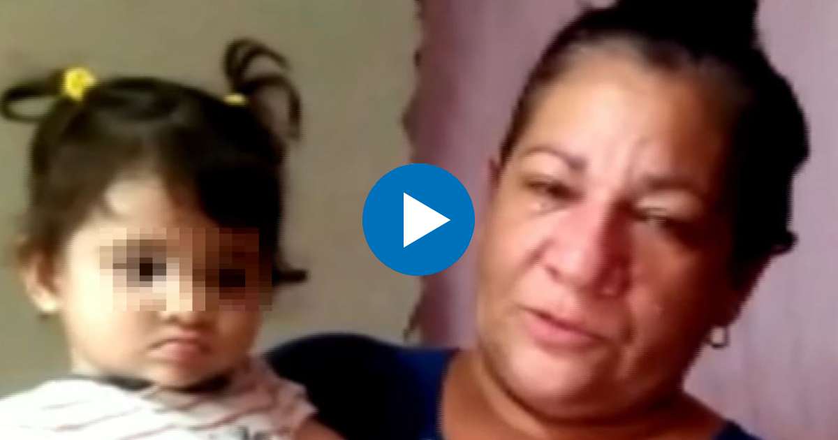 La madre de uno de los balseros desaparecidos junto a su nieta, hija del cubano desaparecido © Captura de Facebook/Univision