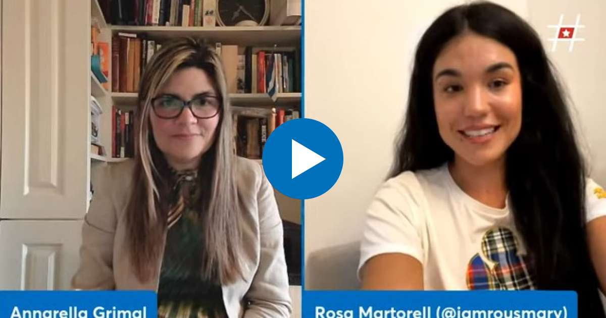 Rosa Martorell (iamrousmay) en entrevista con CiberCuba © CiberCuba