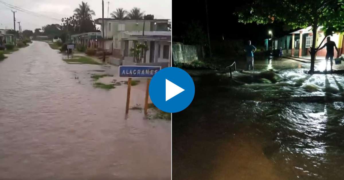 Inundaciones en Matanzas en las últimas horas © Facebook/ Radio Unión Matanzas